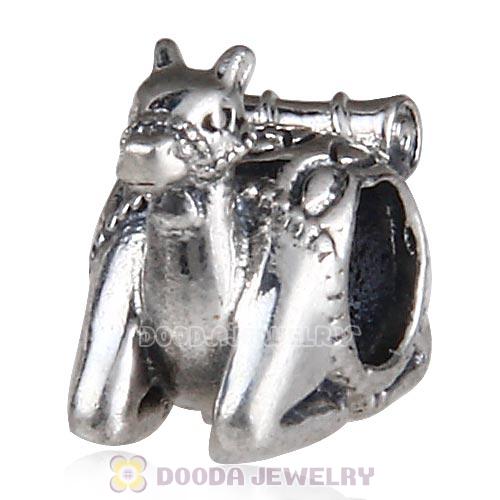 Antique Sterling Silver Camel Charm Beads European Style