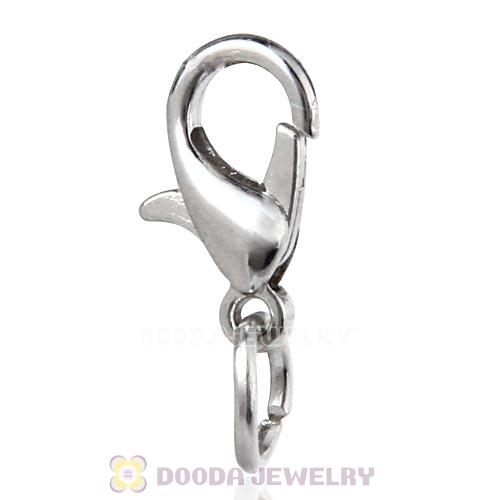 Platinum Plated Alloy Lobster Clasp with Circle