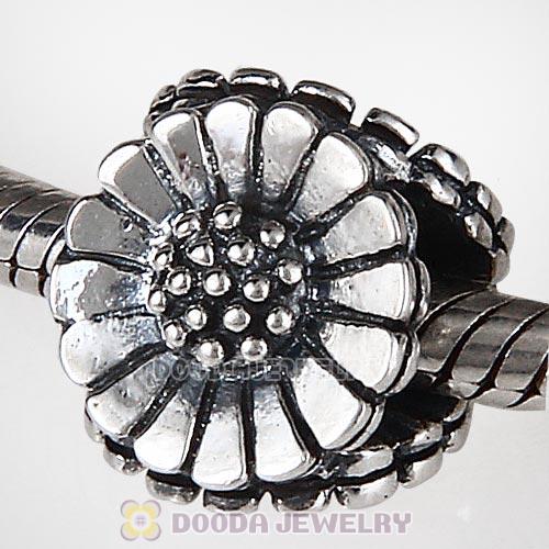 Antique Sterling Silver European Style Daisy Beads Wholesale