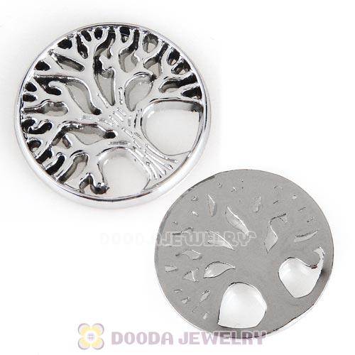 22mm Large Platinum Life Tree Alloy Window Plate