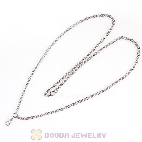 72CM Platinum Plated Alloy Necklace Chain fit Lockets Wholesale