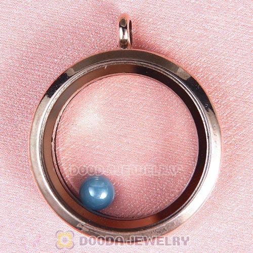 6mm Round Ceramic Floating Locket Charms Wholesale