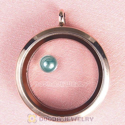 6mm Round Ceramic Floating Locket Charms Wholesale
