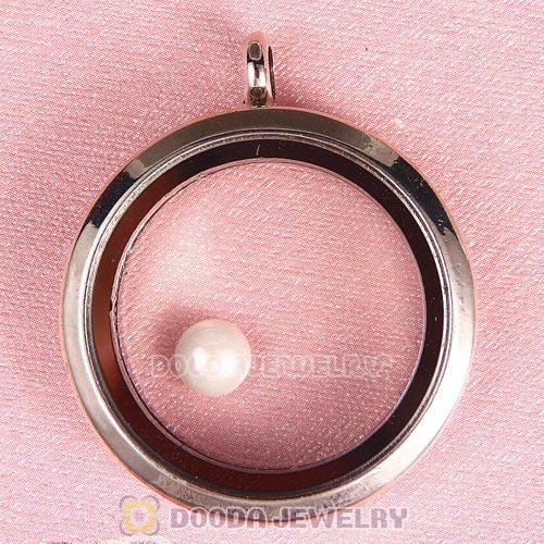 6mm Round Ceramic Floating Locket Charms Wholesale