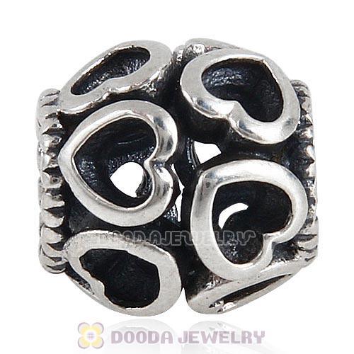 European Style Sterling Silver Love All Around Beads Wholesale