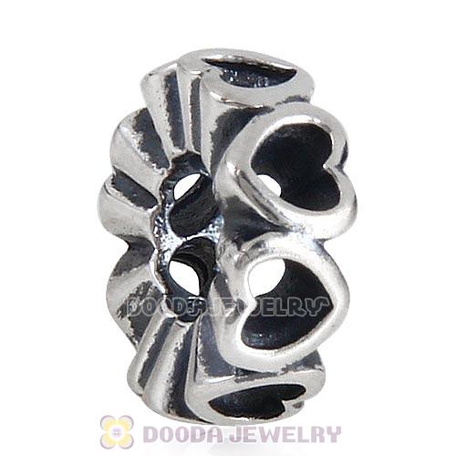 European Style Sterling Silver Space in My Heart Beads Wholesale