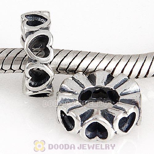 European Style Sterling Silver Space in My Heart Beads Wholesale