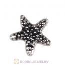 Platinum Plated Alloy Vintage Starfish Floating Locket Charms Wholesale