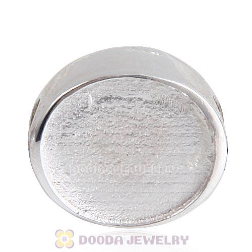 Sterling Silver Oval Love Beads with DIY Photo European Style