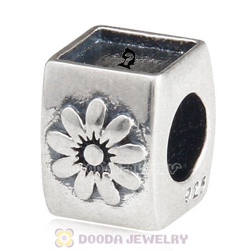 Sterling Silver Flower Beads with DIY Photo European Style