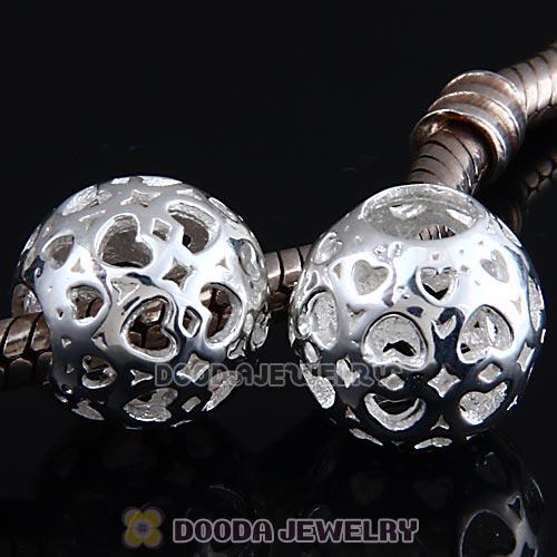 European Style Sterling Silver Karma Hearts Beads Wholesale