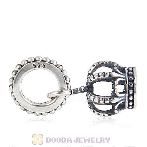 European Style Sterling Silver Dangle Noble Splendor Crown Charm Beads