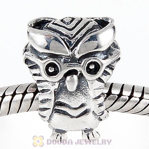 Antique Sterling Silver European Style Owl Charms