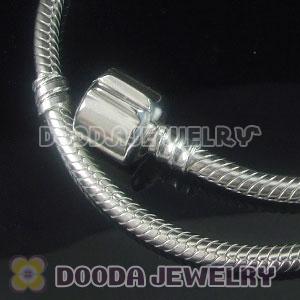 17cm 925 Silver European Style Bracelet without stamped Clip