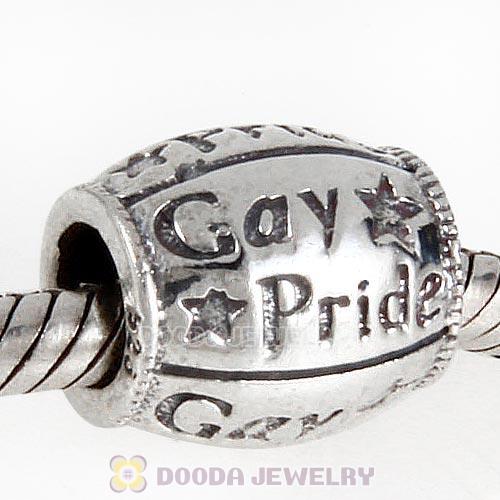 European style Antique Sterling Silver Gay Pride Charms
