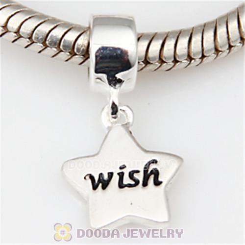 Christmas Lucky Star Wish Dangle Beads fit European Largehole Jewelry Bracelet