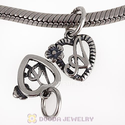 New Style Authentic Sterling Silver Heart Dangle Letter A Beads