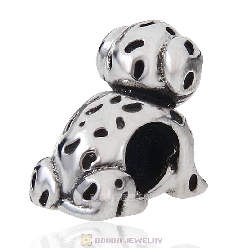 Antique Sterling Silver Scottie Dog Charm Bead