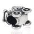 925 Sterling Silver Baby Buggy Charm Bead with Tanzanite Australian Crystals