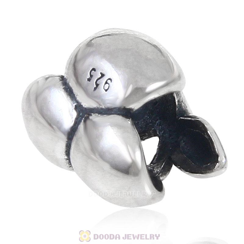 925 Sterling Silver Fruit Jewelry Cherry Charm Bead