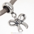 925 Sterling Silver Lucky Ribbon Bow Charm Pendant