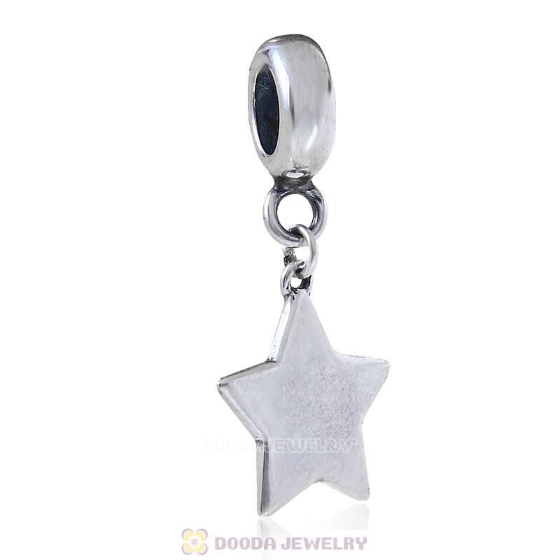 925 Sterling Silver Aspiration Star Charm Pendant