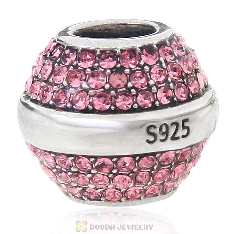 925 Sterling Silver October Birthstone Round Bead