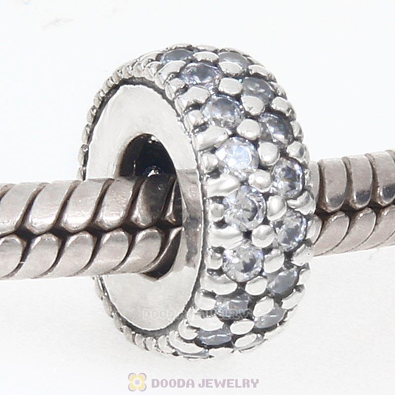 925 Sterling Silver Inspiration Within with Clear CZ Spacer Bead