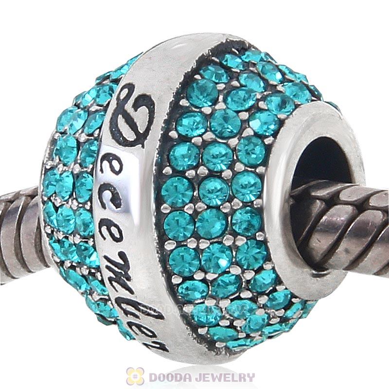 925 Sterling Silver December Birthstone Round Bead