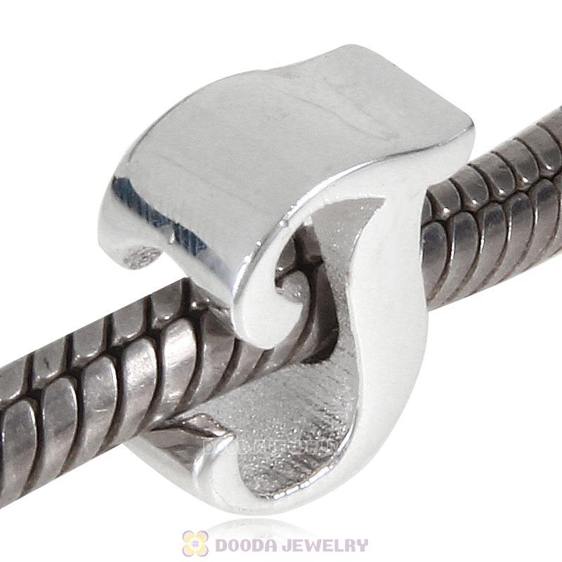 DIY 925 Sterling Silver Alphabet Letter T Charm Beads