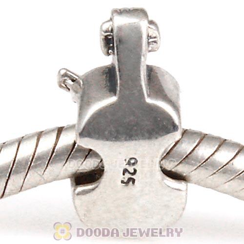 Solid Sterling Silver European Style violin Beads and Charms