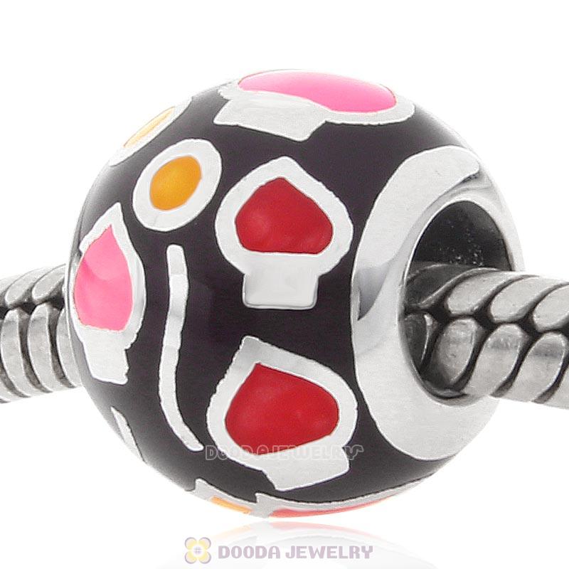 925 Sterling Silver European Style Enamel Bead