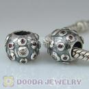 925 Sterling Silver European Style Charms with Stone