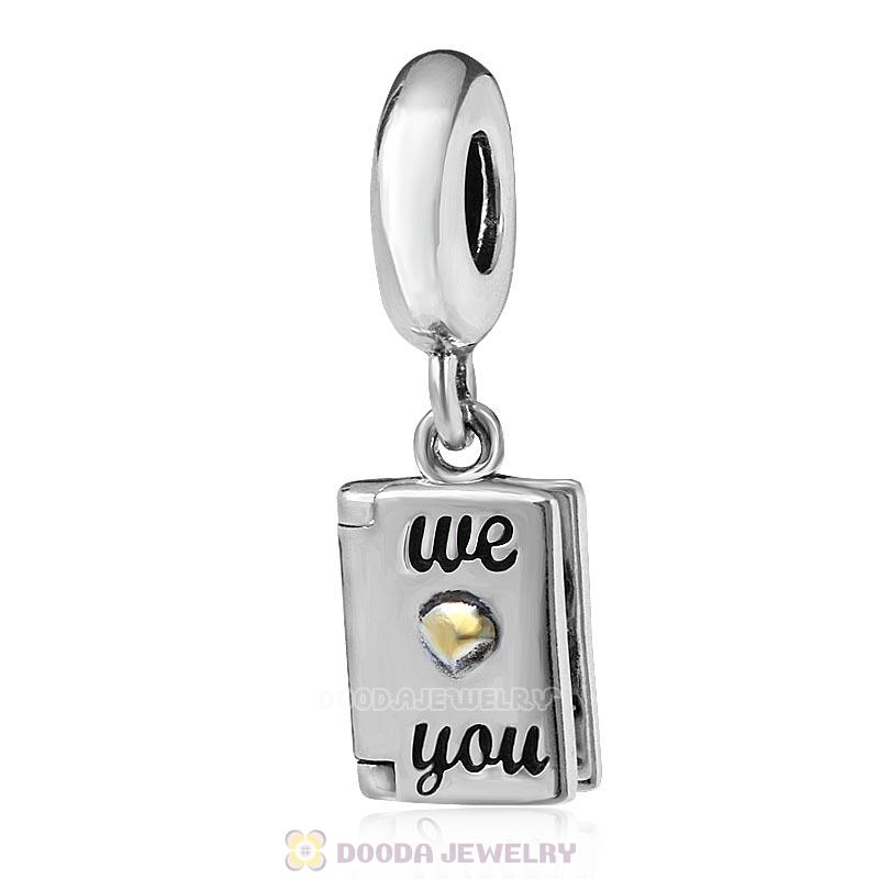 Happy Mother's Day We Love You Gold Charms