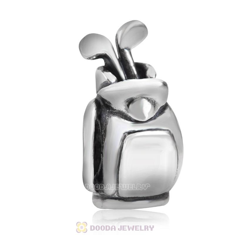 Golf Club and Bag Charm Bead