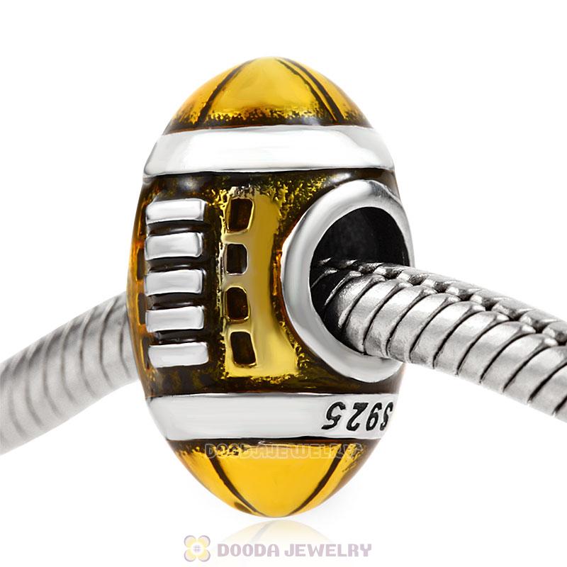 American Rugby Football Charm