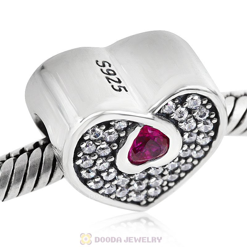 Heart and Love Cubic Zirconia Charms