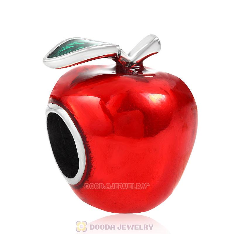 Red Apple Charm Bead
