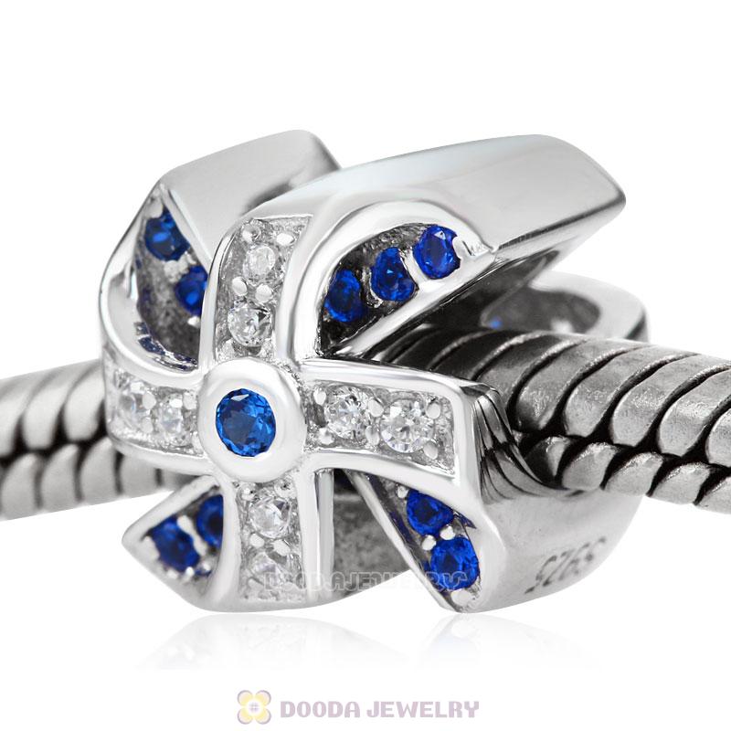 Kid Game Windmill Charm with Cubic Zirconia