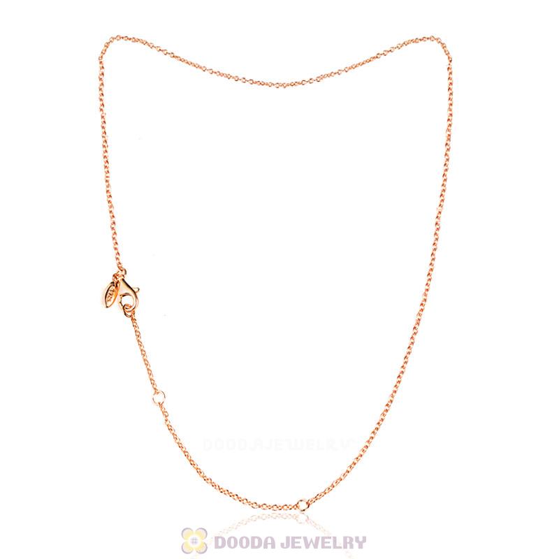 Rose Gold Basic Necklace with Lobster Clasp