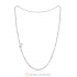 Platinum Plating Basic Necklace with Lobster Clasp