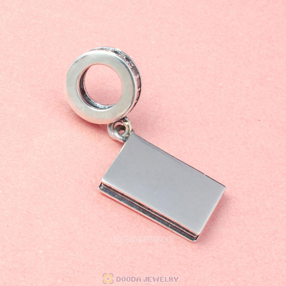 Travel World Passport Dangle Charm with Stones