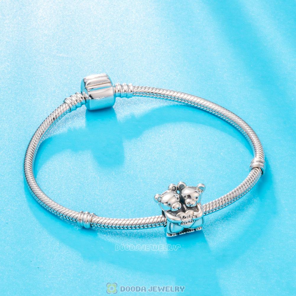 Best Friend Bear Charms Forever Friendships Beads