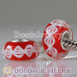 Environmental Material European Murano Glass Rope Beads with 925 Stamped