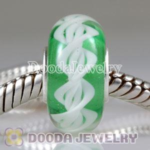 Environmental Material European Murano Glass Rope Beads with 925 Stamped