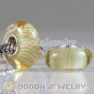 Environmental Material European Murano Glass Beads with 925 Stamped