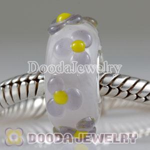 Environmental Material European Murano Glass Beads with 925 Stamped
