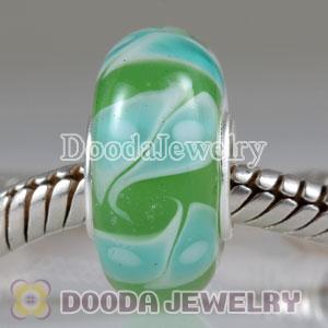 Environmental Material European Murano Glass Beads with 925 Stamped