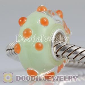 Environmental Murano Italian charms Glass Beads with 925 Stamped