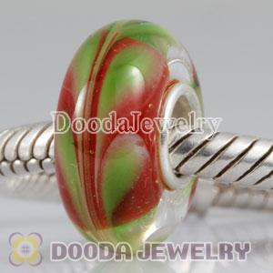 Environmental Murano Lovecharmlinks Style Glass Beads with 925 Stamped